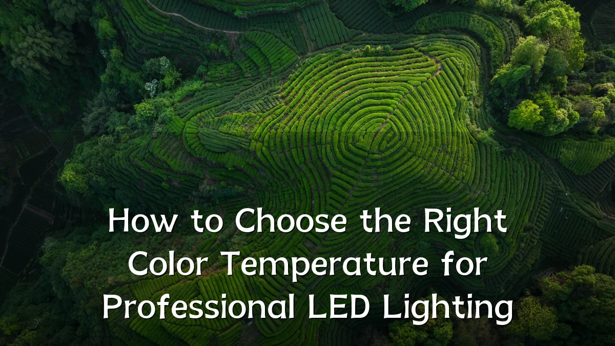 How to Choose the Right Color Temperature for Professional LED Lighting