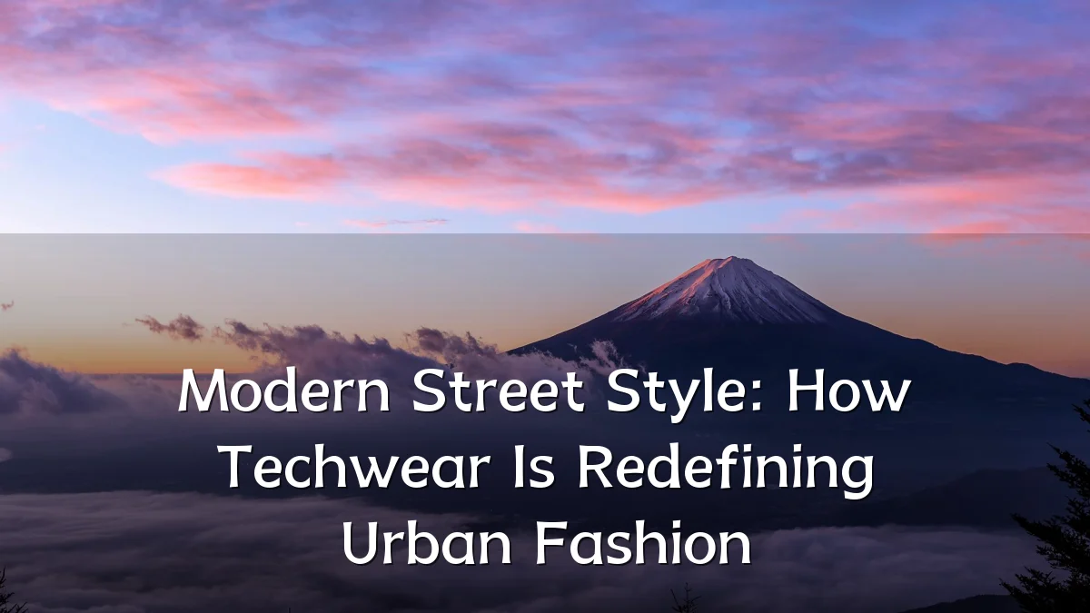 Modern Street Style: How Techwear Is Redefining Urban Fashion