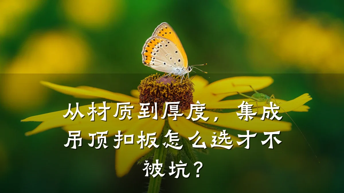 从材质到厚度，集成吊顶扣板怎么选才不被坑？